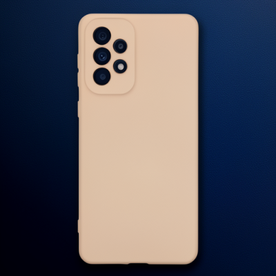 Samsung Galaxy A33 5g Kılıf Nano İçi Kadife Silikon - Pudra