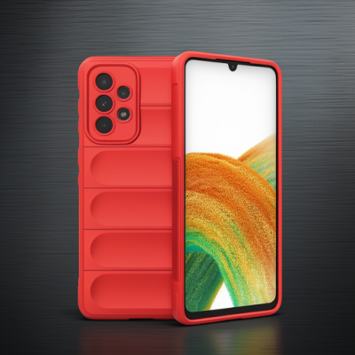Samsung Galaxy A33 5g Kılıf Optimum Silikon - Kırmızı