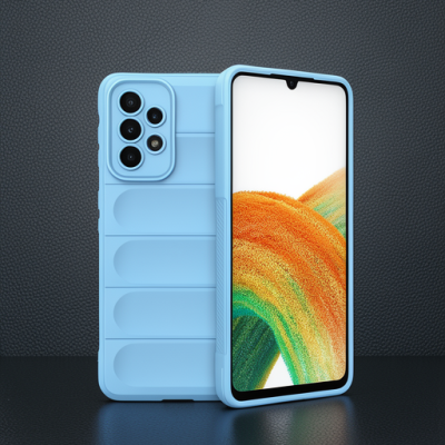 Samsung Galaxy A33 5g Kılıf Optimum Silikon - Sky Blue