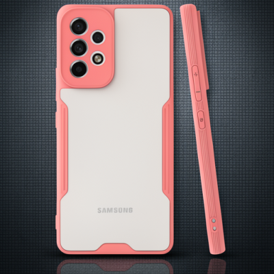 Samsung Galaxy A33 5g Kılıf Platin Silikon - Pembe