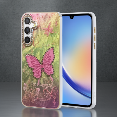Samsung Galaxy A34 5g Kılıf Blade Aynalı Desenli Kapak - Desen 5