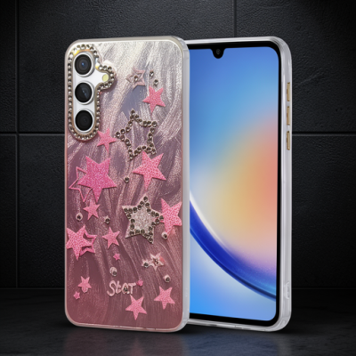 Samsung Galaxy A34 5g Kılıf Blade Aynalı Desenli Kapak - Desen 7