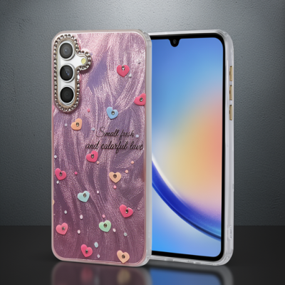 Samsung Galaxy A34 5g Kılıf Blade Aynalı Desenli Kapak - Desen 8