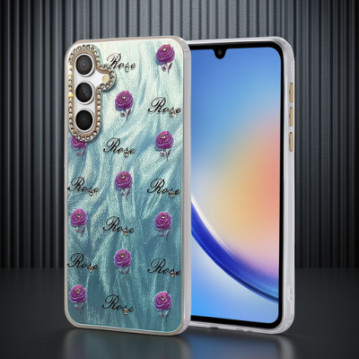 Samsung Galaxy A34 5g Kılıf Blade Aynalı Desenli Kapak - Desen 9
