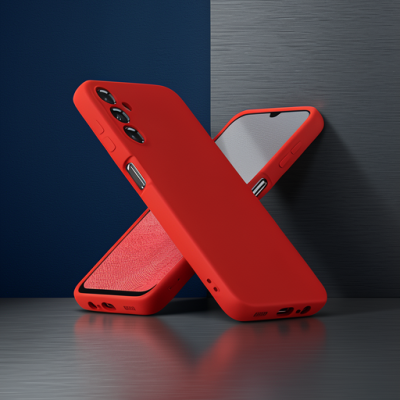 Samsung Galaxy A34 5g Kılıf First Silikon - Kırmızı
