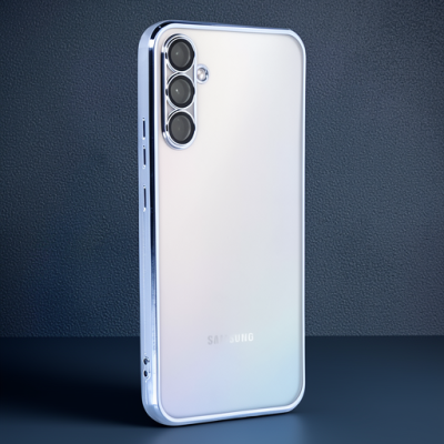 Samsung Galaxy A34 5g Kılıf Razer Lensli Silikon - Açık Mavi