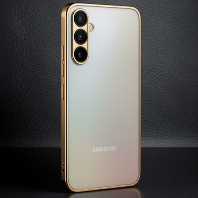 Samsung Galaxy A34 5g Kılıf Razer Lensli Silikon - Gold