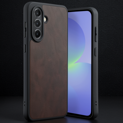 Samsung Galaxy A35 5g Kılıf Aras Deri Kapak - Bordo