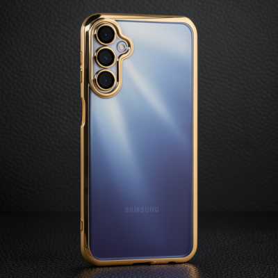 Samsung Galaxy A35 5g Kılıf Razer Lensli Silikon - Gold