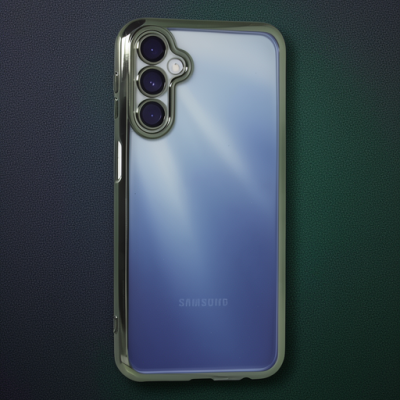 Samsung Galaxy A35 5g Kılıf Razer Lensli Silikon - Yeşil