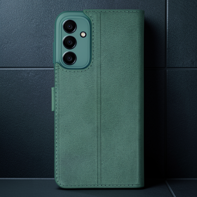 Samsung Galaxy A35 5g Kılıf Trend S Plus Kapaklı Kılıf - Yeşil