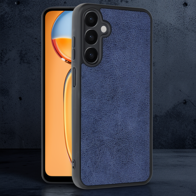 Samsung Galaxy A36 Kılıf Aras Deri Kapak - Lacivert