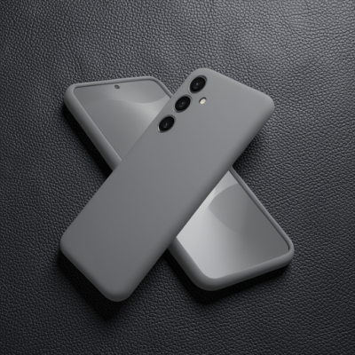 Samsung Galaxy A36 Kılıf First Silikon - Gri