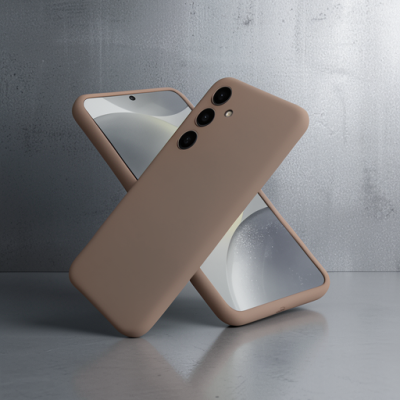 Samsung Galaxy A36 Kılıf First Silikon - Kahverengi