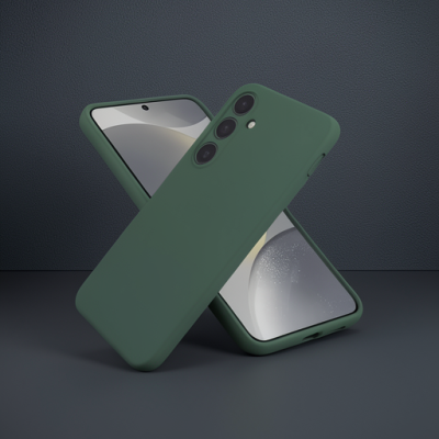 Samsung Galaxy A36 Kılıf First Silikon - Koyu Yeşil