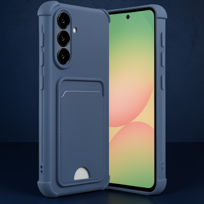 Samsung Galaxy A36 Kılıf Kelvin Kartvizitli Silikon - Lacivert