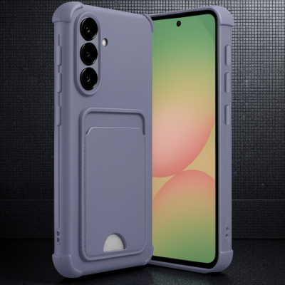 Samsung Galaxy A36 Kılıf Kelvin Kartvizitli Silikon - Lila
