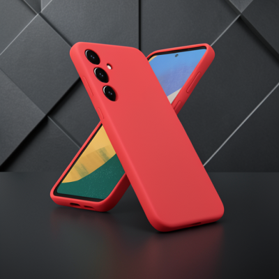 Samsung Galaxy A36 Kılıf Nano İçi Kadife Silikon - Kırmızı