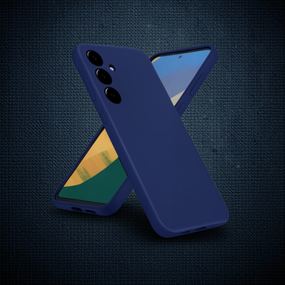 Samsung Galaxy A36 Kılıf Nano İçi Kadife Silikon - Lacivert
