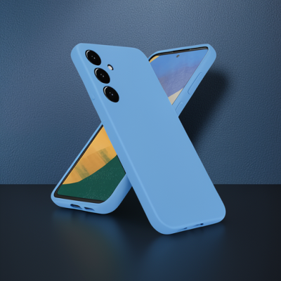 Samsung Galaxy A36 Kılıf Nano İçi Kadife Silikon - Mavi