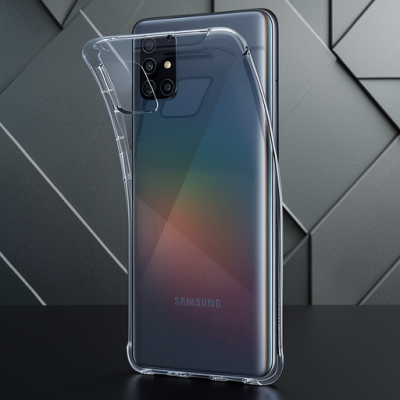 Samsung Galaxy A51 Kılıf Lüx Şeffaf Silikon