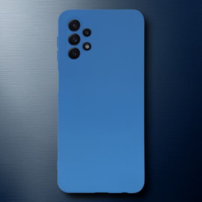 Samsung Galaxy A52 Kılıf Nano İçi Kadife Silikon - Mavi