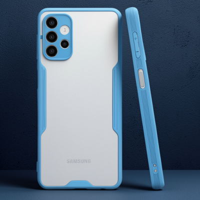 Samsung Galaxy A52 Kılıf Platin Silikon - Mavi