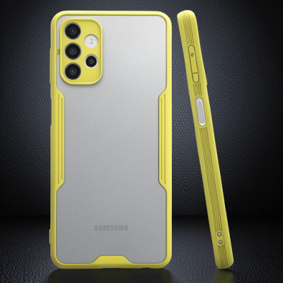 Samsung Galaxy A52 Kılıf Platin Silikon - Sarı