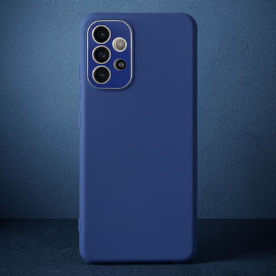 Samsung Galaxy A53 5g Kılıf Lansman Glass Kapak - Sky Blue