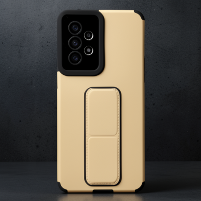 Samsung Galaxy A53 5g Kılıf Mega Standlı Silikon - Gold