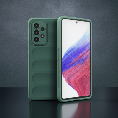Samsung Galaxy A53 5g Kılıf Optimum Silikon - Koyu Yeşil
