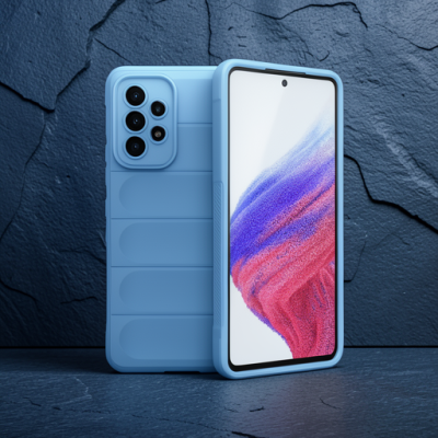 Samsung Galaxy A53 5g Kılıf Optimum Silikon - Sky Blue