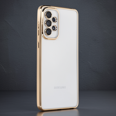 Samsung Galaxy A53 5g Kılıf Razer Lensli Silikon - Gold