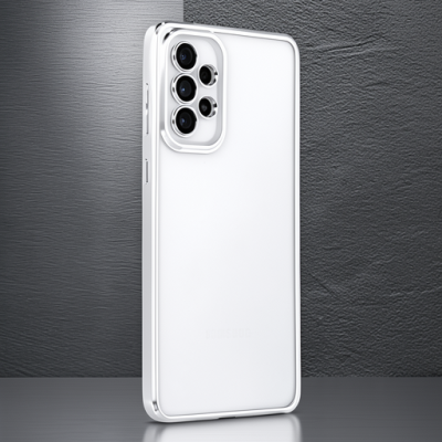 Samsung Galaxy A53 5g Kılıf Razer Lensli Silikon - Gümüş