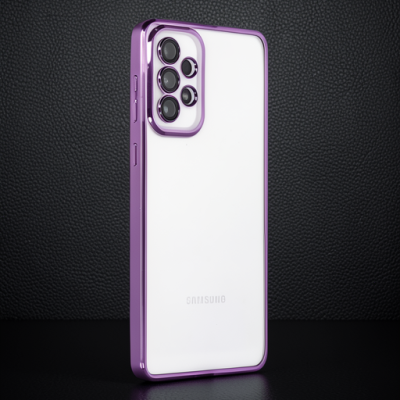 Samsung Galaxy A53 5g Kılıf Razer Lensli Silikon - Mor