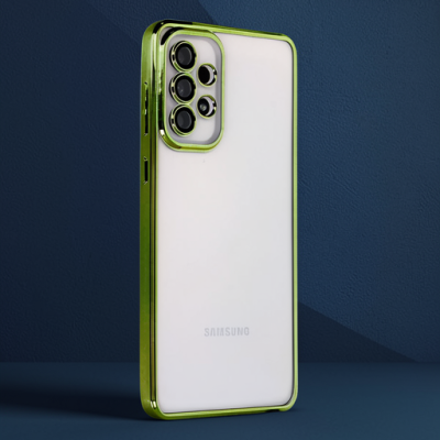 Samsung Galaxy A53 5g Kılıf Razer Lensli Silikon - Yeşil