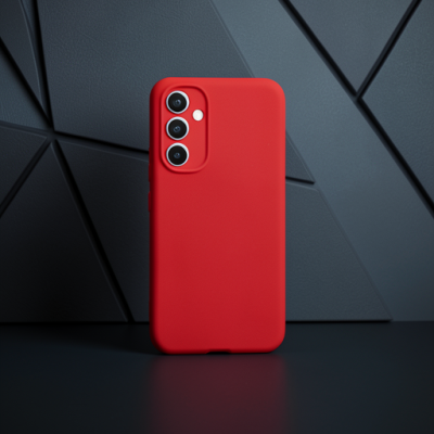Samsung Galaxy A54 5g Kılıf Nano İçi Kadife Silikon - Kırmızı