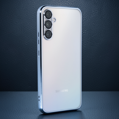 Samsung Galaxy A54 5g Kılıf Razer Lensli Silikon - Açık Mavi