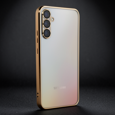 Samsung Galaxy A54 5g Kılıf Razer Lensli Silikon - Gold