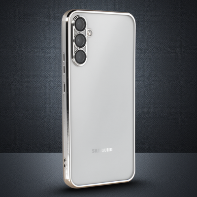 Samsung Galaxy A54 5g Kılıf Razer Lensli Silikon - Gümüş