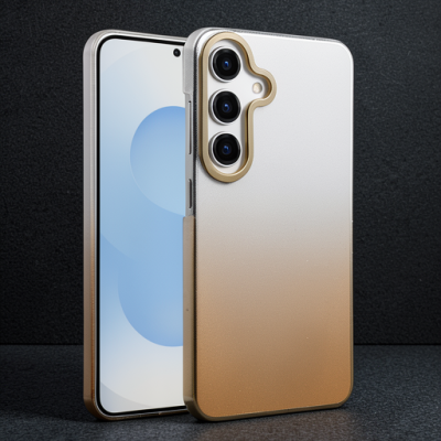 Samsung Galaxy A55 5g Glossy Kapak - Çöl Titanyum