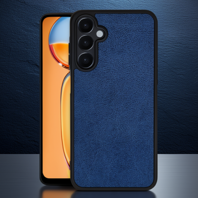Samsung Galaxy A55 5g Kılıf Aras Deri Kapak - Lacivert