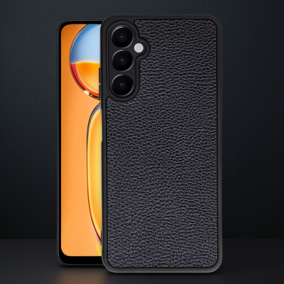 Samsung Galaxy A55 5g Kılıf Aras Deri Kapak - Siyah