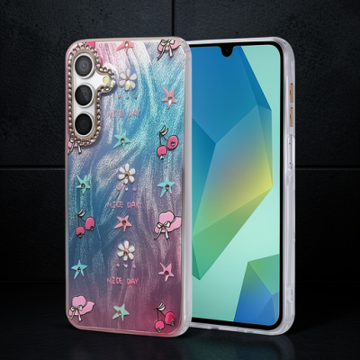 Samsung Galaxy A55 5g Kılıf Blade Aynalı Desenli Kapak - Desen 4
