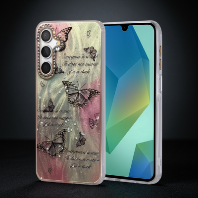 Samsung Galaxy A55 5g Kılıf Blade Aynalı Desenli Kapak - Desen 6