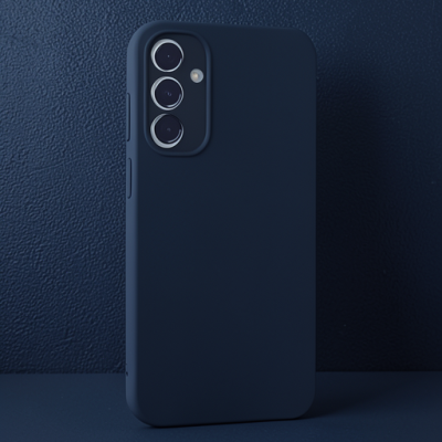 Samsung Galaxy A55 5g Kılıf First Silikon - Lacivert