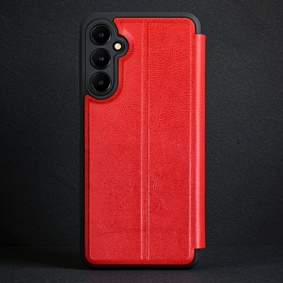 Samsung Galaxy A55 5g Kılıf Flip Cover - Kırmızı