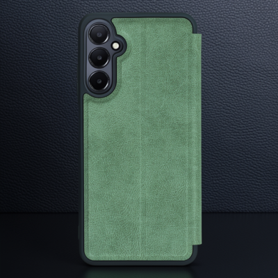 Samsung Galaxy A55 5g Kılıf Flip Cover - Koyu Yeşil