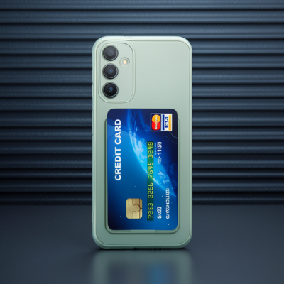 Samsung Galaxy A55 5g Kılıf Kart Şeffaf Silikon - Şeffaf