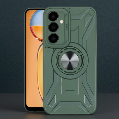 Samsung Galaxy A55 5g Kılıf Lincoln Silikon - Koyu Yeşil